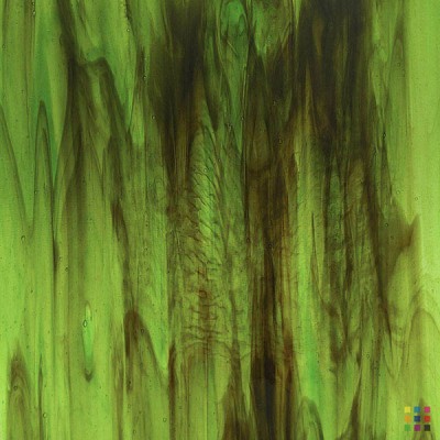 W Streaky 59-LL dark brown and green 82x107cm