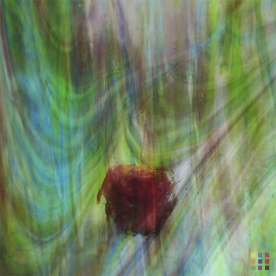 W Streaky 441-LL púrpura oscuro, azul oscuro y verde medio 82x107cm