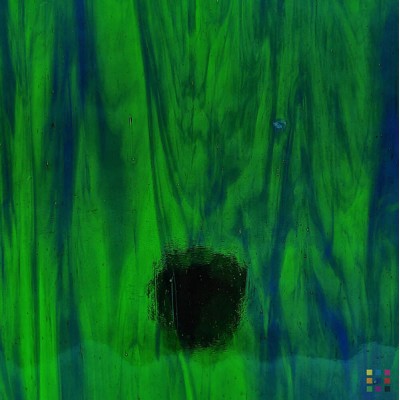 W Streaky 702-LL verde medio y azul oscuro "Mystic" 82x107cm