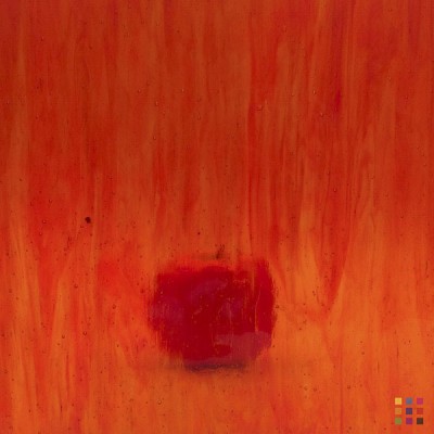Antik cathedral 9-5 orange-red 80x80cm