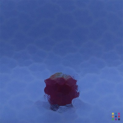 Cathédrale Aqua bleu 61x122cm