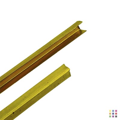 Profilé U en laiton 1,80m / 4x4mm