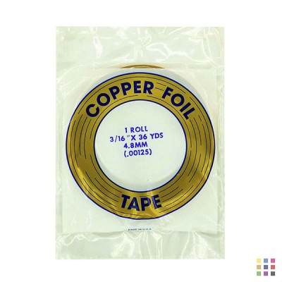 Cinta de cobre adhesivo EDCO 4,8mm (3/16")