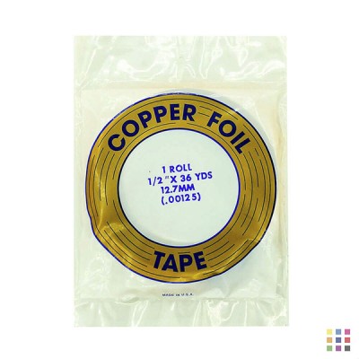 Cinta de cobre adhesivo EDCO 12,7mm (1/2")