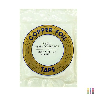 EDCO silver adhesive copper foil 9.5mm (3/8")