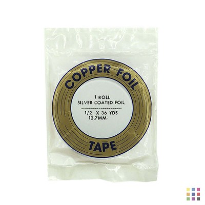 EDCO silver adhesive copper foil 12.7mm (1/2")