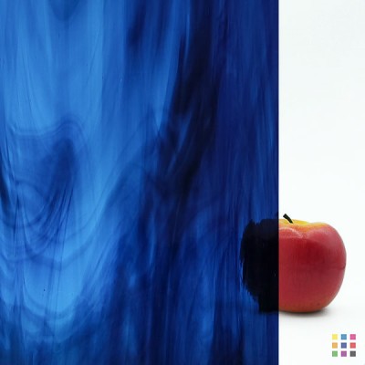 OS Waterglass 433-1W-F bleu acier et bleu ciel 56x122cm