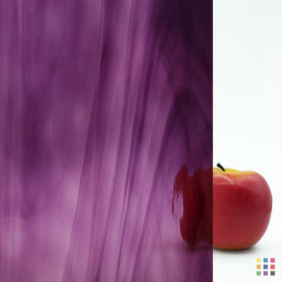 OS Waterglass 444-1W-F deep violet and light purple 56x122cm
