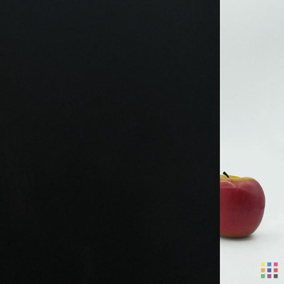 W Opalescent DR BLACK noir opaque 82x107cm