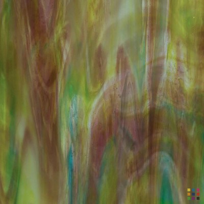 W Wisspy WO-264 púrpura, verde amarillento y azul cielo 82x107cm