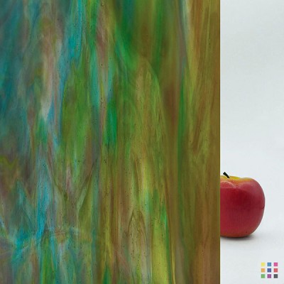 W Wisspy WO-264 púrpura, verde amarillento y azul cielo 82x107cm