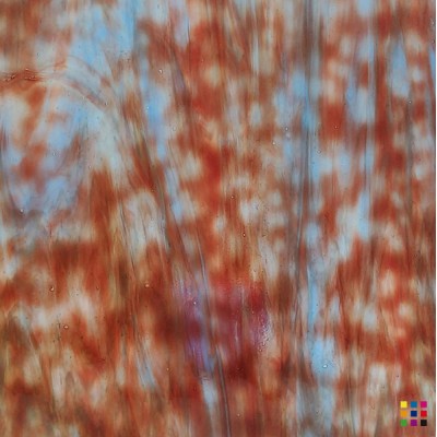 W Wisspy WO-710 burgundy and blue "Mystic" 82x107cm