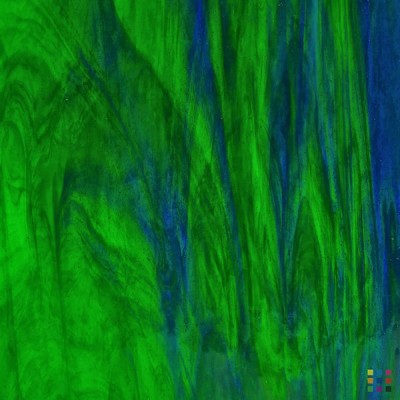 W Wisspy WO-702 medium green and dark blue "Mystic" 82x107cm