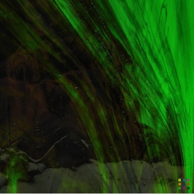 W Wisspy WO-704 medium green and brown "Mystic" 82x107cm
