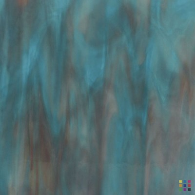 W Opalescent 85-D pourpre moyen et bleu ciel 82x107cm