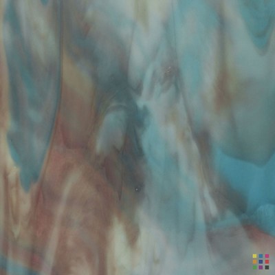 W Opalescent 85-D pourpre moyen et bleu ciel 82x107cm