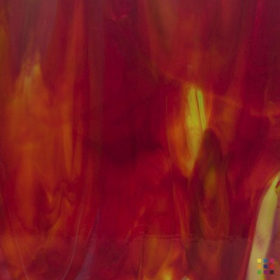W Opalescent 25-D orange and green 82x107cm