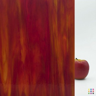 W Opalescent 25-D orange and green 82x107cm