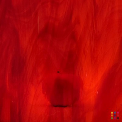 OS Waterglass 451-20W-F ruby red and amber 56x122cm