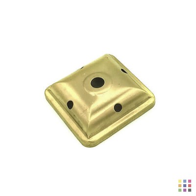 Dessus de lampe carré ajouré 7,3x7,3cm