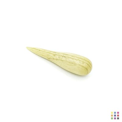 Wooden lead burnisher
