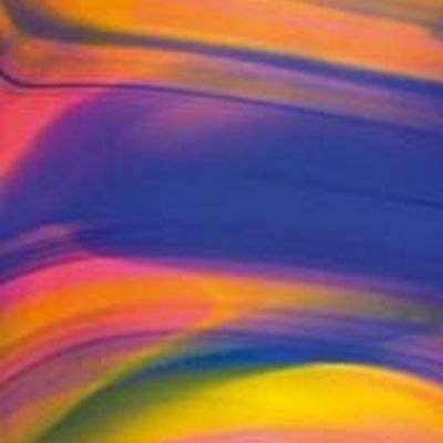 L Streaky S622 goldpink, blue and yellow on clear
