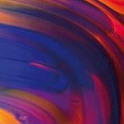 L Streaky S622 goldpink, blue and yellow on clear