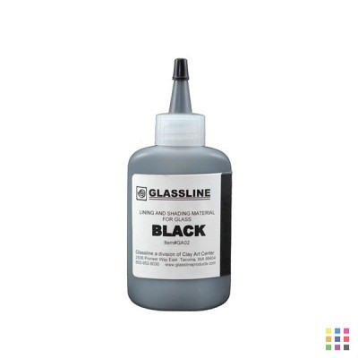 Rotulador Glassline GA02 negro 56g
