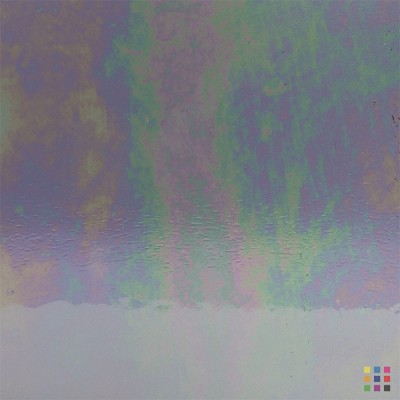 W Double Rolled 01 IRID iridescent clear 82x107cm