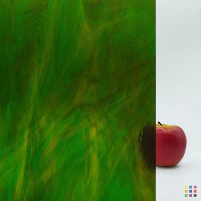 W Streaky 245-LL ambre moyen et vert 82x107cm