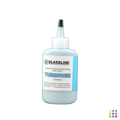 GA05 turquoise blue Glassline pen 56g