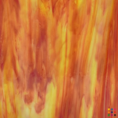 W Opalescente 27-D naranja 82x107cm