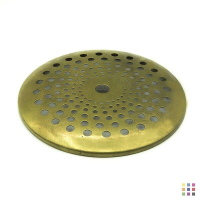 Dessus de lampe rond perforé 12,6cm
