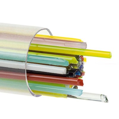 B Stringers 8418-07 mélange transparent et opalescent 2mm B Stringers 8418-07 mélange transparent et opalescent 2mm