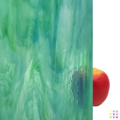 OS Pearl Opal 6023-83CC-F "Aqua-Lime" 61x122cm