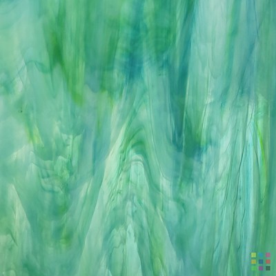 OS Pearl Opal 6023-83CC-F "Aqua-Lime" 61x122cm