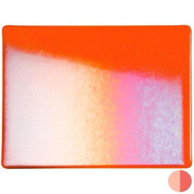 B Transparent 1125-31 orange iridescent 20x25cm Striker*
