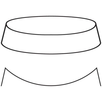 Molde redondo curvado 19cm