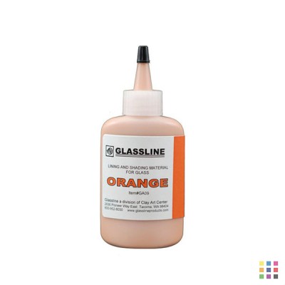 GA09 orange Glassline pen 56g