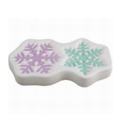 Molde "Copos de nieve" 23x13cm