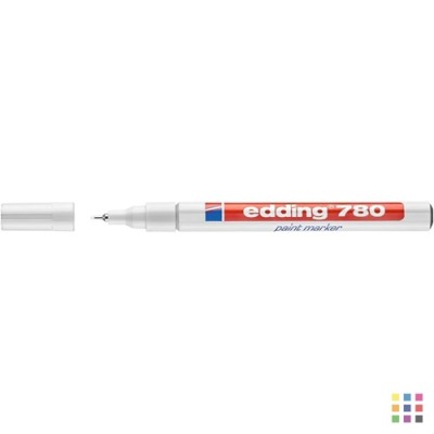 Marqueur à encre laquée Edding 780 blanc