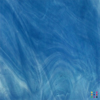 W96 Opalescent 96-27 aquamarine blue 82x107cm