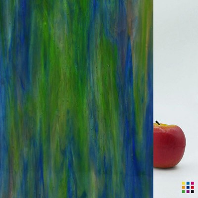 W Wisspy WO-196 cobalt blue, medium green and purple 82x107cm