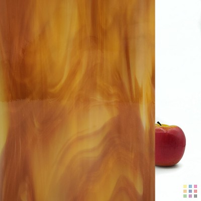 OS Opalescent 317-2S-F medium amber 20x30cm
