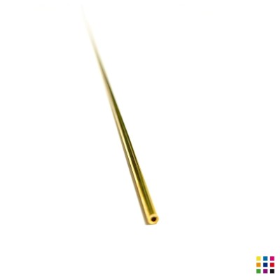 Tubo de latón 1m x 2mm de diámetro Tubo de latón 1m x 2mm de diámetro