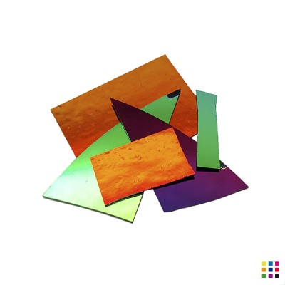 Morceaux de verre Dichroïque COE90 noir 2mm 100g