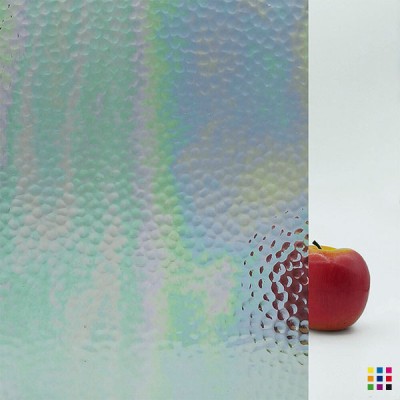 W Hammered 01 IRID clair iridescent 27x27cm