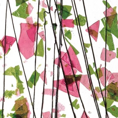 B Fracture  Streamers 4114-00 vert printemps et rose 51x89cm