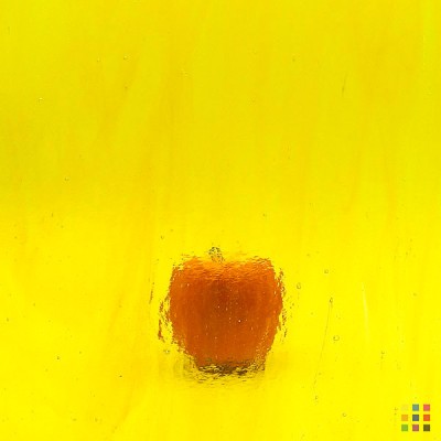 W Streaky 2-LL yellow 27x27cm