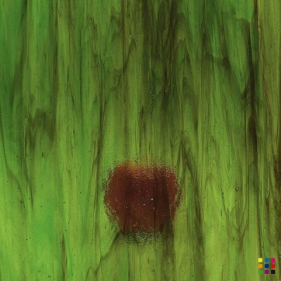 W Streaky 59-LL marron foncé et vert 27x27cm